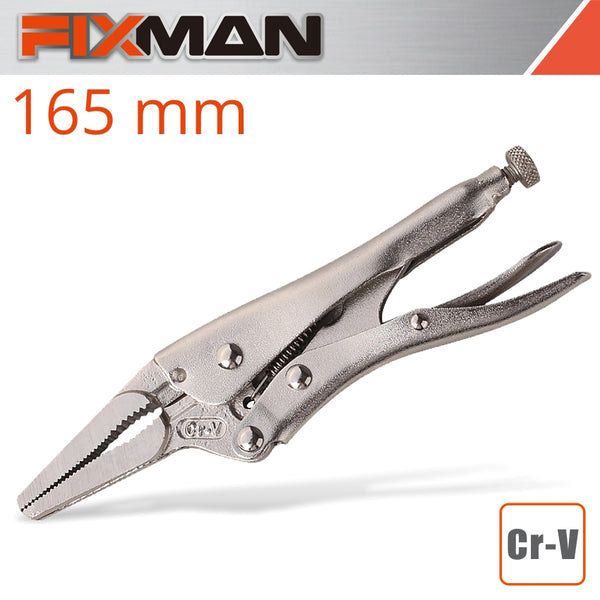 FIXMAN FIXMAN  LONG NOSE LOCK GRIP PLIERS 6"/165MM FIX A1401