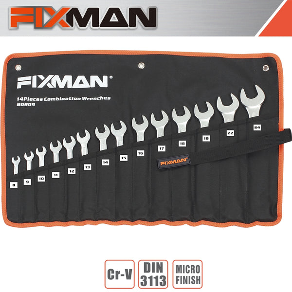 Fixman Fixman 14 Pcs Combination Spanner Set 8 Mm 24 Mm Fix B0909