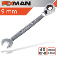 Fixman Fixman Reversible Combination Ratcheting Wrench 9 Mm Fix B1202