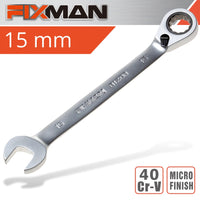 Fixman Fixman Reversible Combination Ratcheting Wrench 15 Mm Fix B1208