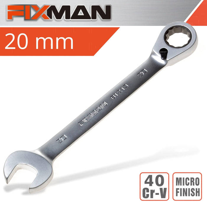 Fixman Fixman Reversible Combination Ratcheting Wrench 20 Mm Fix B1213
