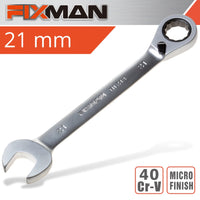 Fixman Fixman Reversible Combination Ratcheting Wrench 21 Mm Fix B1214