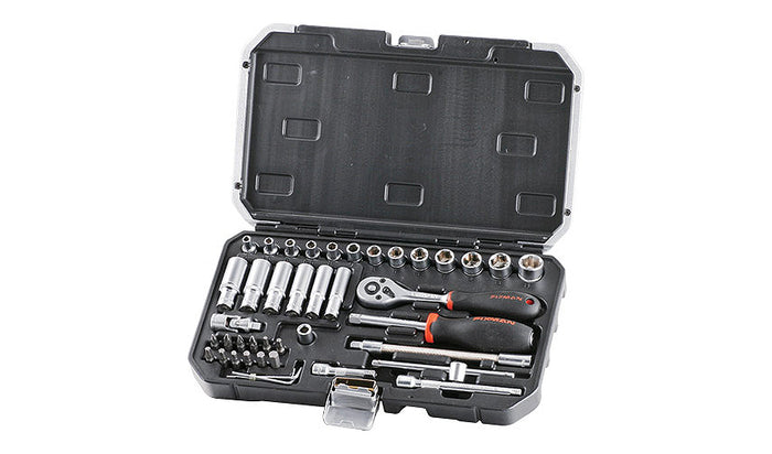 Fixman Fixman Socket Drive Set 42 Pc X 1/4' Fix B2042 M