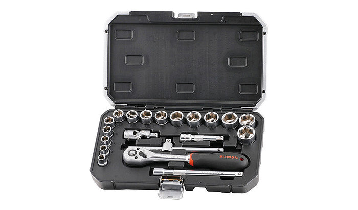 Fixman Fixman Socket Drive Set 20 Pc X 3/8' Fix B3020 M