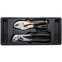 Fixman Fixman Tray 2 Piece Plier Set Groove Joint Pliers 10' And Lock Grip Pl Fix F1 Bt08