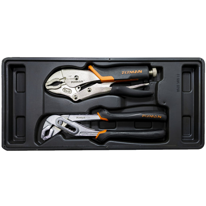 Fixman Fixman Tray 2 Piece Plier Set Groove Joint Pliers 10' And Lock Grip Pl Fix F1 Bt08