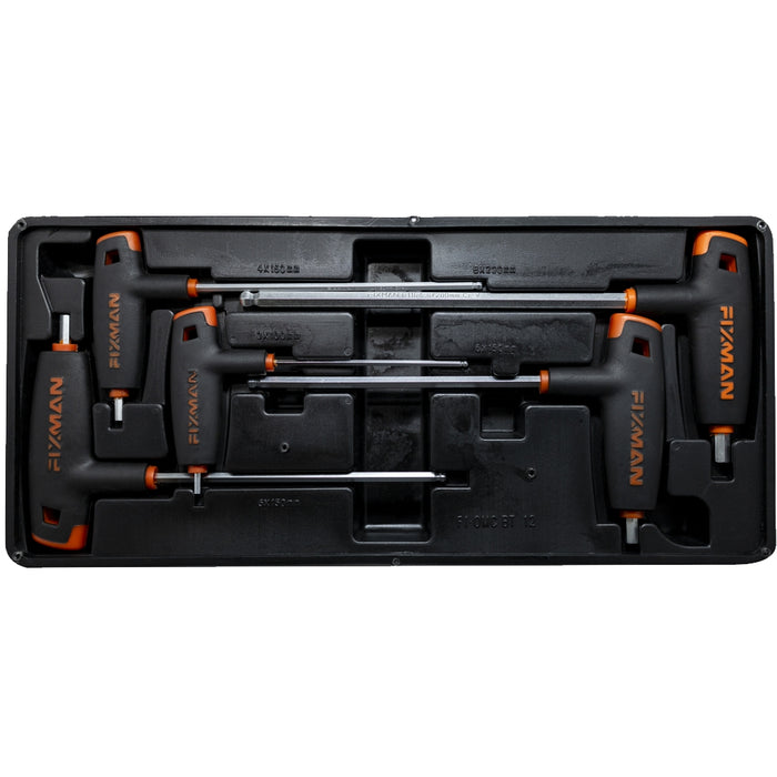 Fixman Fixman 5 Pc L Handle Hex Keys W Ball Head 3 4 5 6 8 Mm Fix F1 Bt12