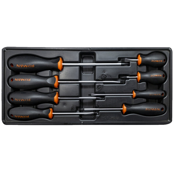 Fixman Fixman Tray 8 Piece Slotted And Phillips Screwdrivers Fix F1 Bt24