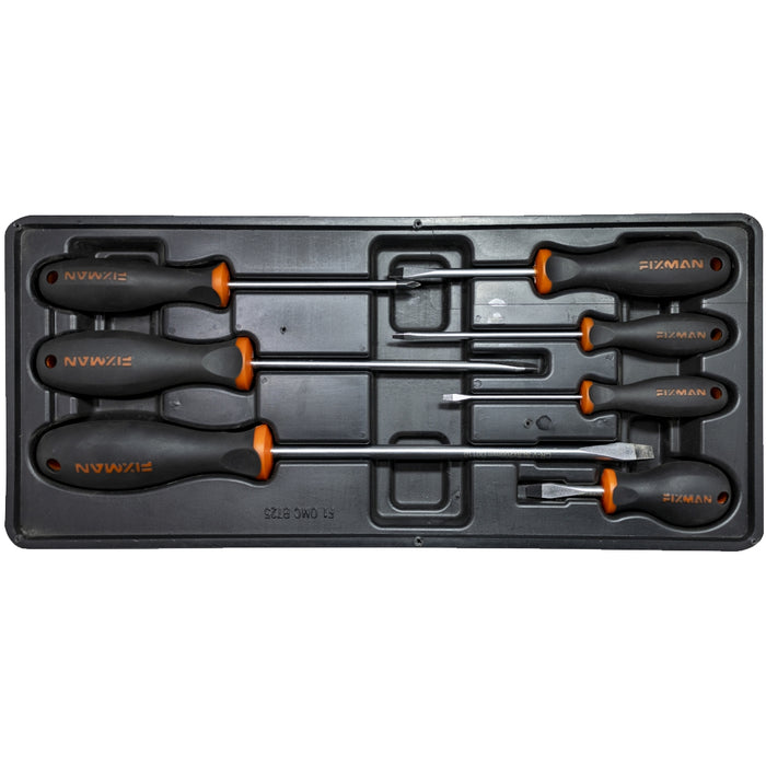 Fixman Fixman 7 Pc Slotted Screwdrivers Fix F1 Bt25