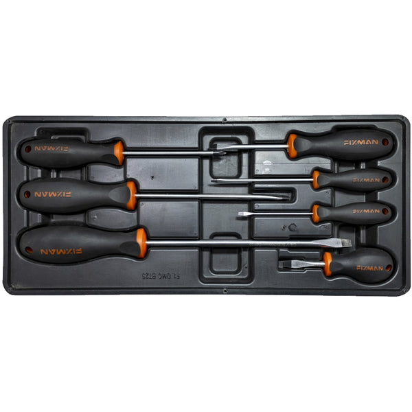 Fixman Fixman 7 Pc Slotted Screwdrivers Fix F1 Bt25
