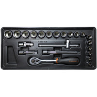 Fixman Fixman 22 Pc 3/8' Dr.Sockets & Accessories Fix F1 Bt36