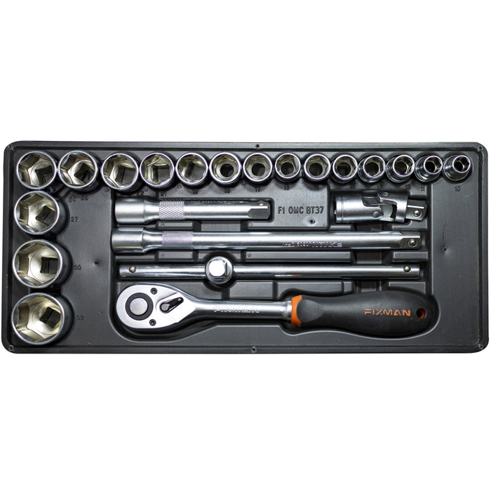 Fixman Fixman 22 Pc 1/2' Dr.Sockets & Accessories Fix F1 Bt37
