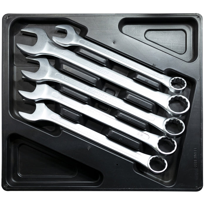Fixman Fixman Tray 5 Piece Combination Spanners 24 32 Mm Fix F1 Bt55