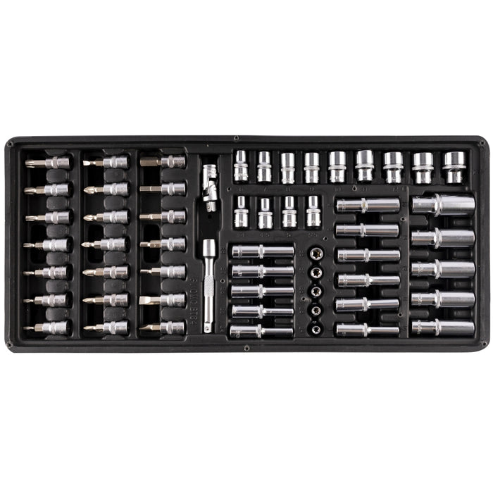 Fixman Fixman Tray 57 Piece 1/4' Drive Sockets And Accessories Fix F1 Bt64