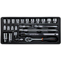 Fixman Fixman Tray 24 Piece 3/8' Drive Sockets And Accessories Fix F1 Bt72