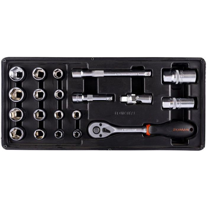 Fixman Fixman 20 Pc 3/8' Dr.Sockets & Accessories Fix F1 Bt73