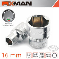 Fixman Fixman 3/8' Drive Hex Socket 16 Mm Fix H0209 M