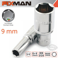 Fixman Fixman 3/8' Dr Deep Socket 9 Mm Fix H0502 M