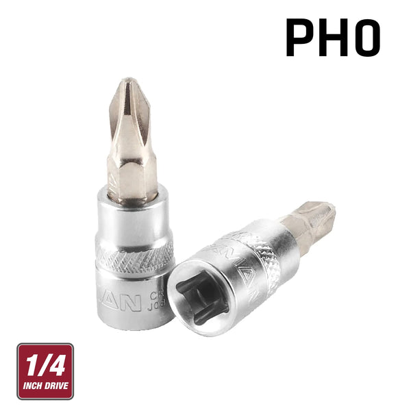 Fixman Fixman 1/4' Dr.Bit Socket Ph0 Phillips Screwdriver Bit Fix J0816