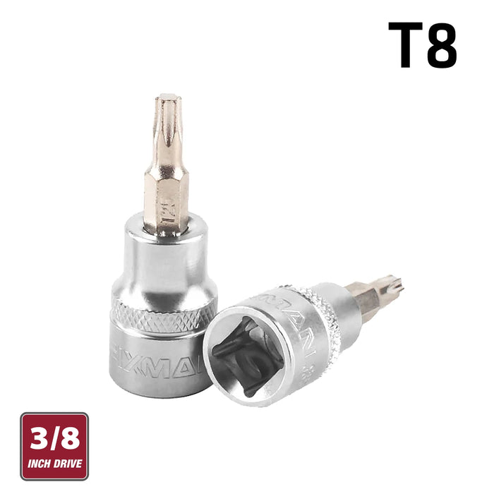 Fixman Fixman 3/8' Dr.Bit Socket T8 Torx Fix J0911