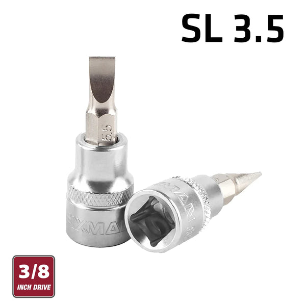 Fixman Fixman 3/8' Dr.Bit Socket Sl3.5 Slotted Screwdriver Bit Fix J0925
