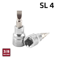 Fixman Fixman 3/8' Dr.Bit Socket Sl4 Slotted Screwdriver Bit Fix J0926