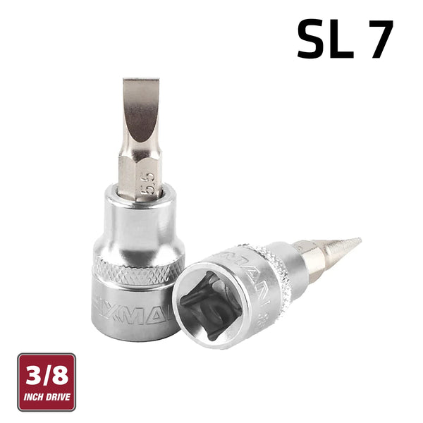 Fixman Fixman 3/8' Dr.Bit Socket Sl7 Slotted Screwdriver Bit Fix J0929