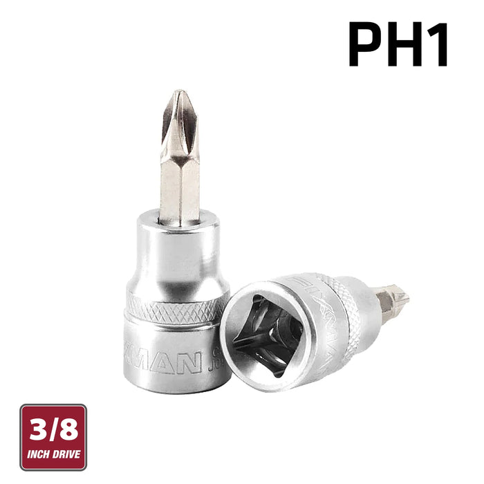 Fixman Fixman 3/8' Dr.Bit Socket Ph1 Phillips Screwdriver Bit Fix J0931
