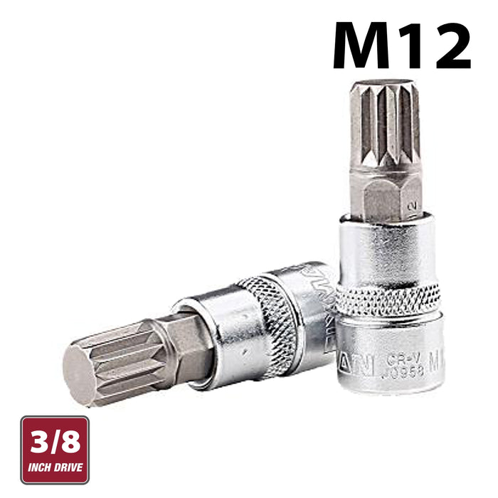 Fixman Fixman 3/8' Dr.Bit Spline Socket M12 Fix J0958
