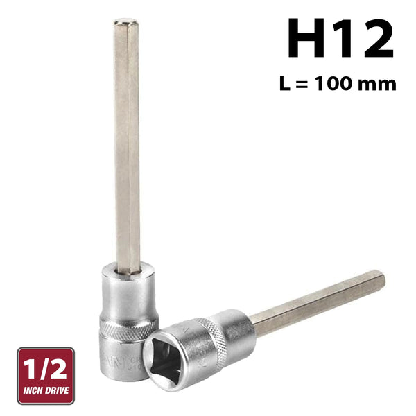 Fixman Fixman 1/2' Dr. 12 Mm X 100 Mm Hex Allen Bit Socket H12 Fix J1005