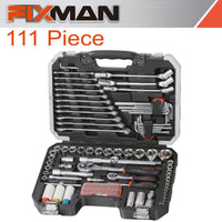FIXMAN FIXMAN SOCKET TOOL SET 111PC 1/4
