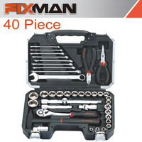 FIXMAN FIXMAN SOCKET TOOL SET 40PC 1/2