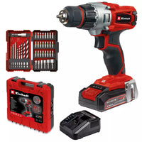 Einhell Cordless Drill TE-CD 18/2 Li +39 Kit: Power X-Change, Battery, Charger, & 39-Piece Drill/Bit Set - Chavda.com
