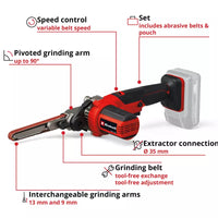 Einhell | Cordless Bandfile TE-BF 18 Li- (Battery Excluded) - 4461000