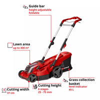Einhell | Cordless Lawn Mower Ge-Cm 36/37 Li-Solo - 3413172