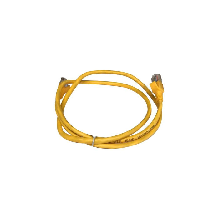 Yellow CAT6 1m Ethernet Cable - High-Speed Network Patch Cord for Computer & Router Connections. Switchcom Cat5e UTP