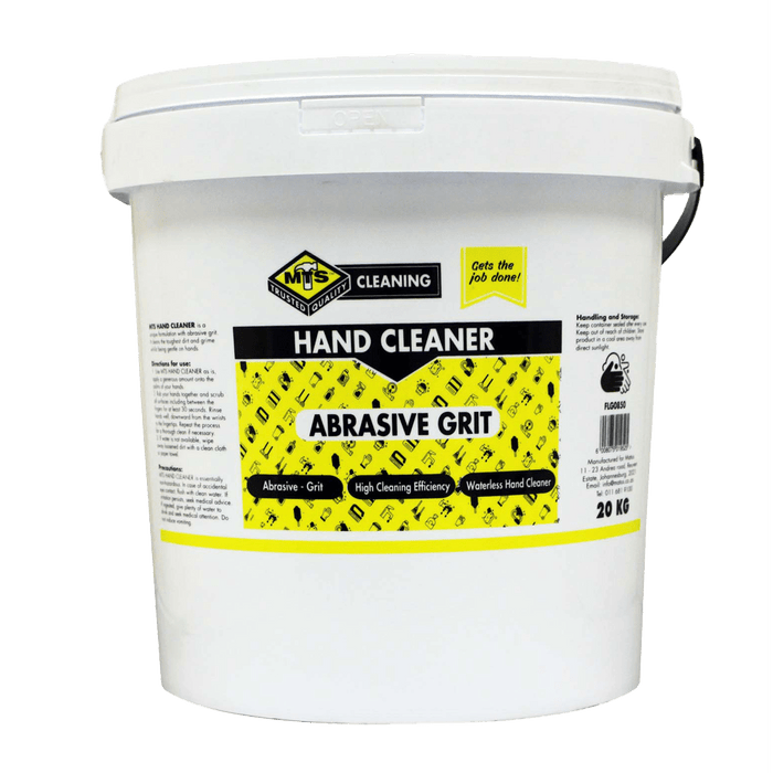 MTS Hand Cleaner with Abrasive Grit, 20 KG Industrial Waterless Hand Cleaner Bucket.