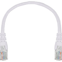 Linkbasic 22cm UTP Cat5e Flylead White