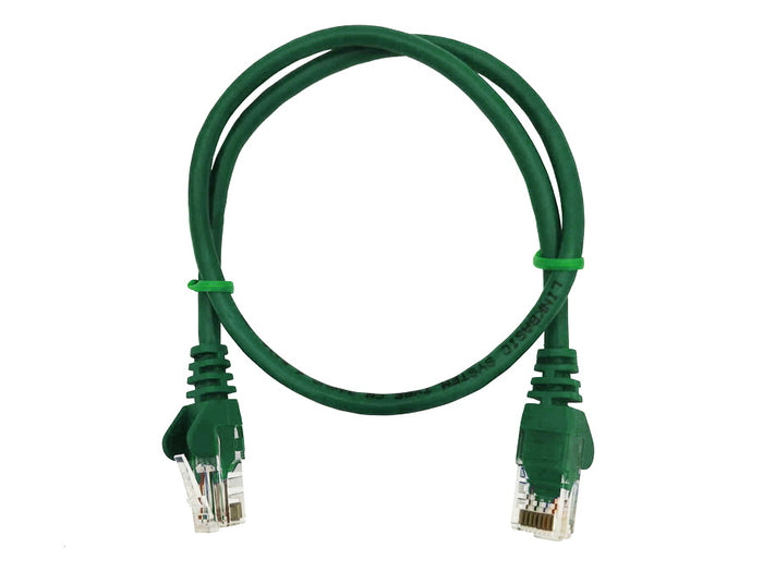 Linkbasic 50cm UTP Cat5e Flylead Green