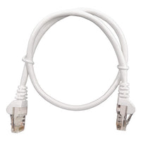 LINKBASIC 50cm UTP Cat5e Flylead White - Ethernet Cable for Network Connections