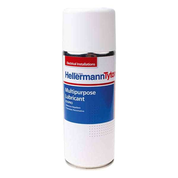 FOSPRO Aerosol 400GM De-Watering Fluid Lubricant by HellermannTyton. Multipurpose, Moisture Repellent, Corrosion Preventative.