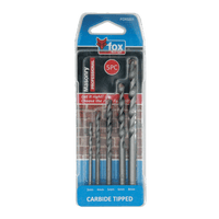FOX0201 - DRILL SET FOX MASONRY P/5 PRO 3-8MM