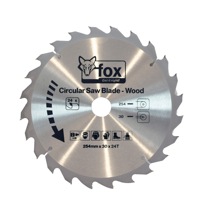 FOX0582 - FOX CIRCULAR SAW BLADE WOOD 160X30X24T
