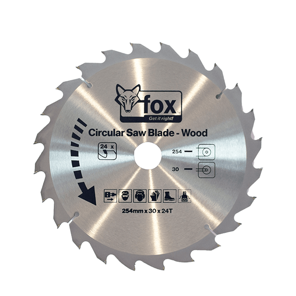 Fox Circular Saw Blade Wood254 X30 X60 Txxx Fox0597