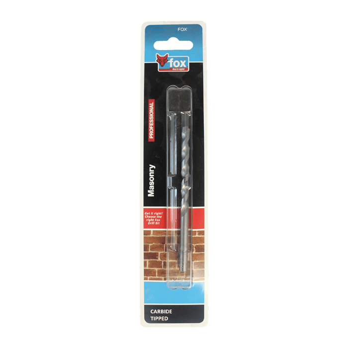 Fox Masonry Drill Bit - Professional Carbide Tipped Drill for Brick, Block, Stone