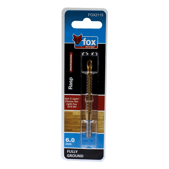 Drill Bit Fox Wood F/G Rasp 6.0 X90 Mmxxx Fox2115