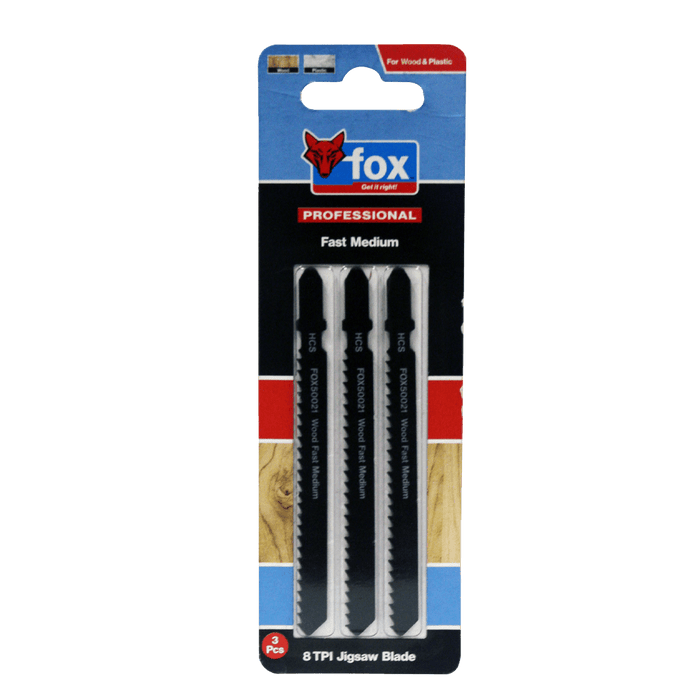 FOX50012 - BLADE JIGSAW FOX TSHANK WOOD PROG100MMP2