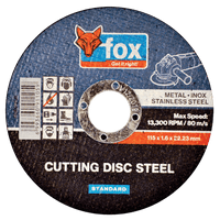 FOX91105 - DISC FOX CUT STEEL STD 115X1.6MM