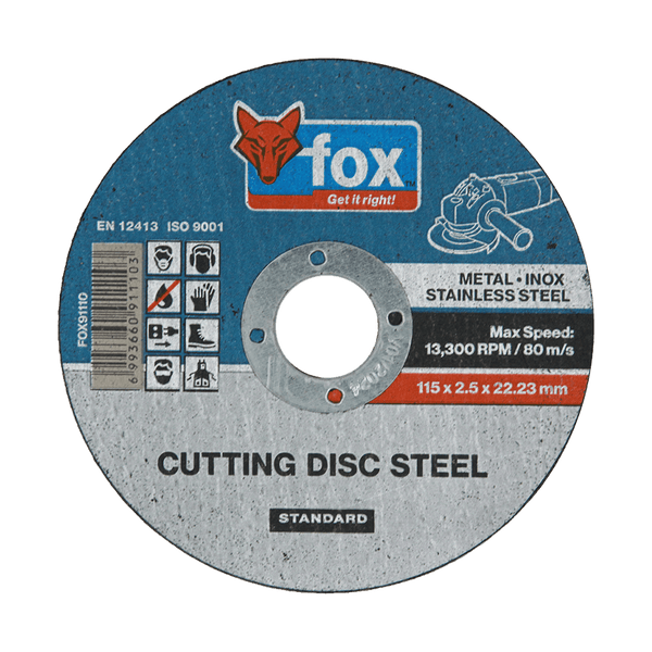 Disc Fox Cut Steel Std 115 X2.5 Mm Fox91110