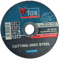 FOX91135 - DISC FOX CUT STEEL STD 125X1.0MM